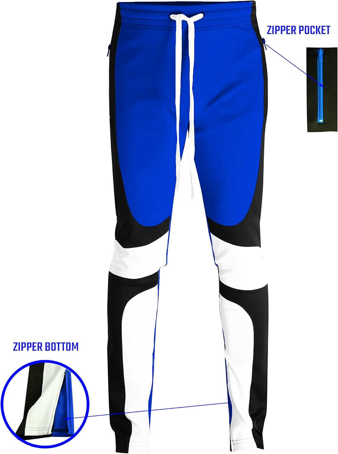 -Track Pants Fashion P41902 Mens Premium Straight Fit Athletic Fitness Fashion Urban Streetwear Bottoms