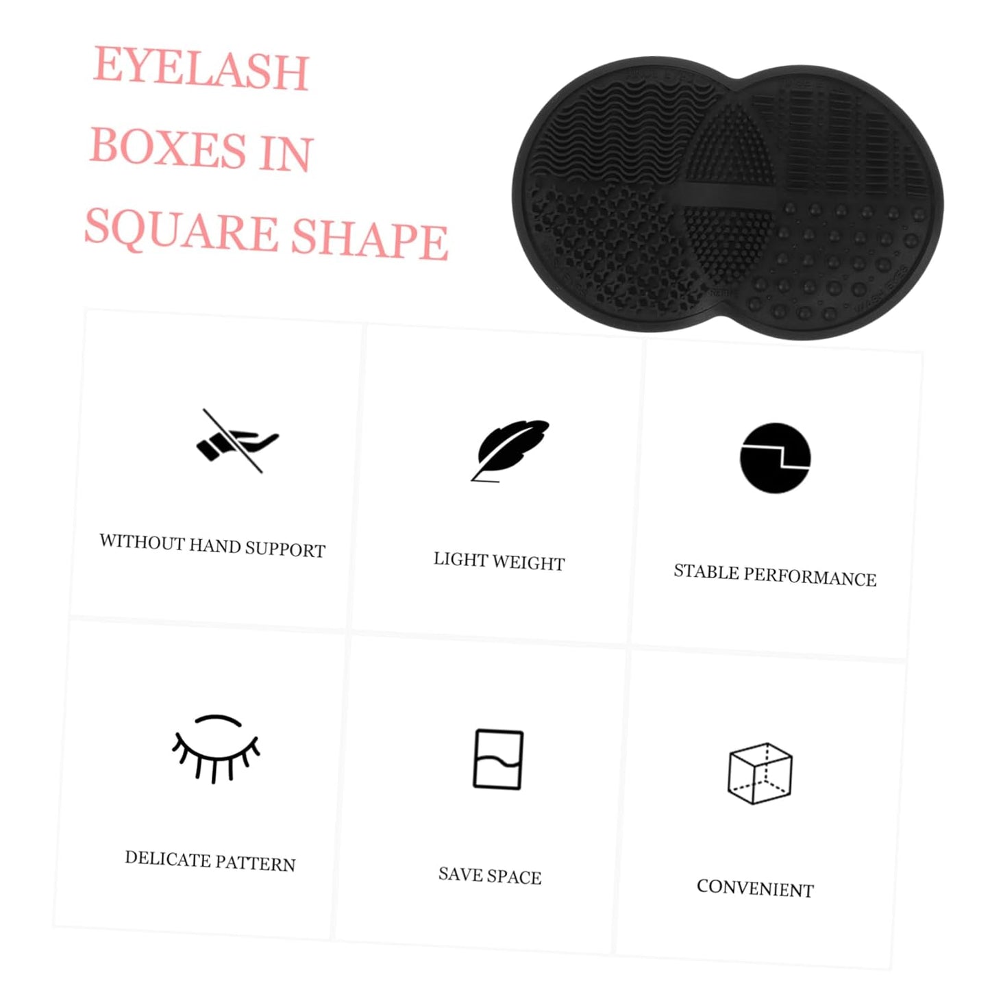 Makeup Brush Cleaning Pad Makeup Tools Cleaner Mat Silicone Cleaning Pad for Home