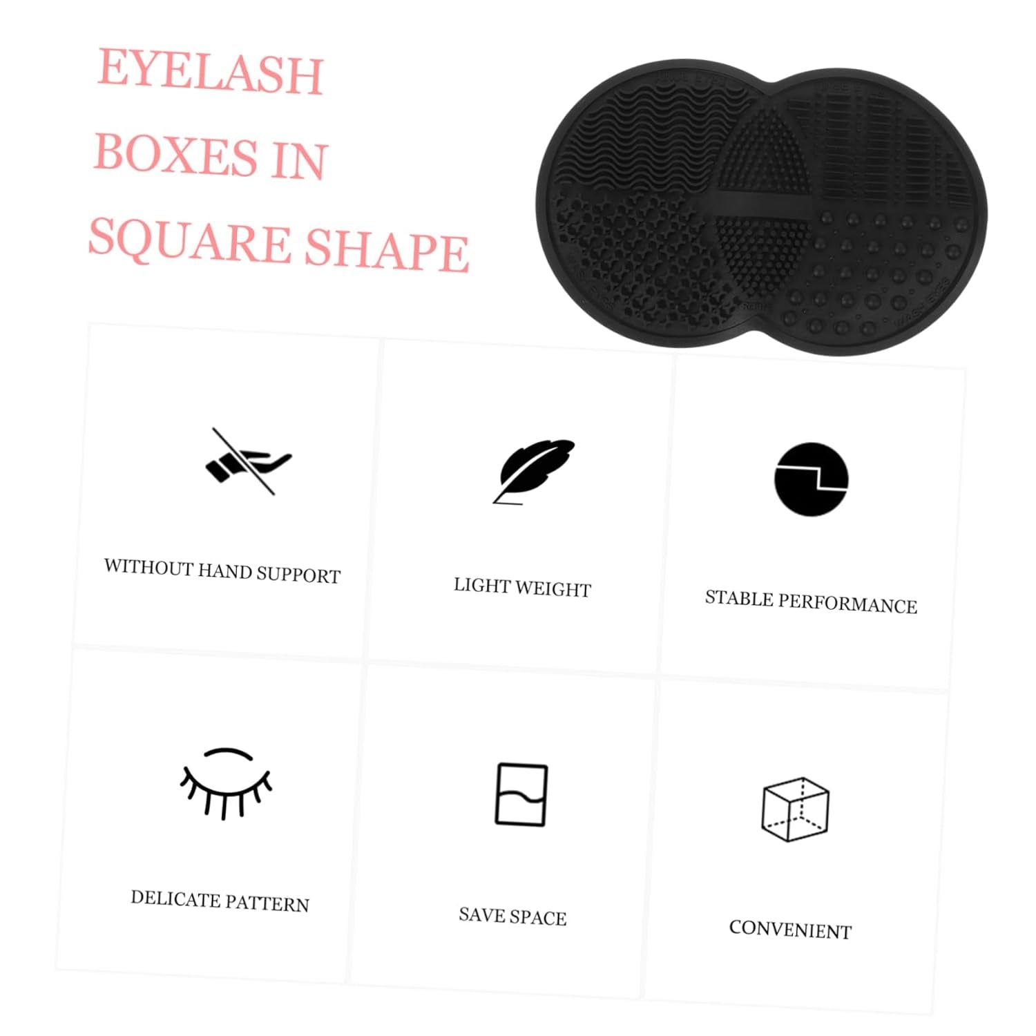 Makeup Brush Cleaning Pad Makeup Tools Cleaner Mat Silicone Cleaning Pad for Home