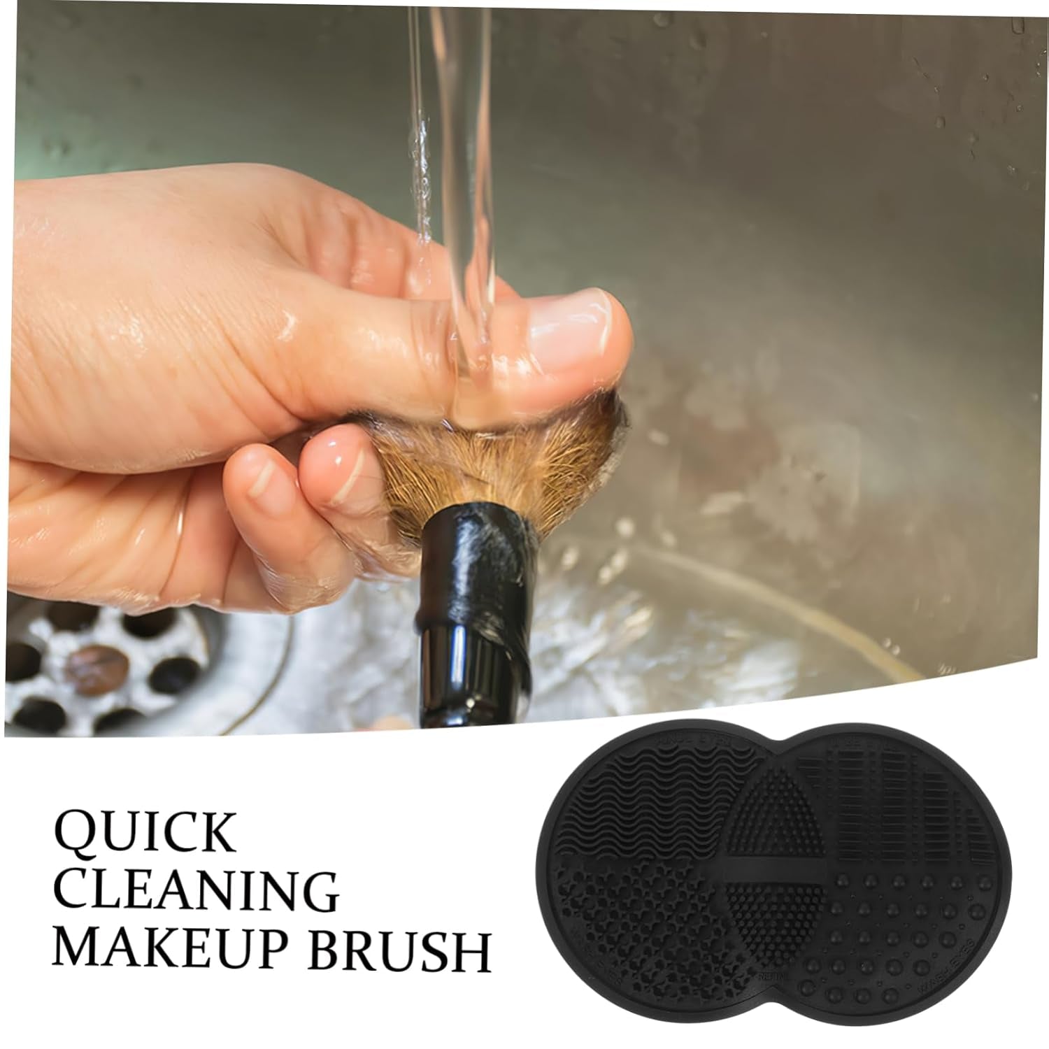 Makeup Brush Cleaning Pad Makeup Tools Cleaner Mat Silicone Cleaning Pad for Home